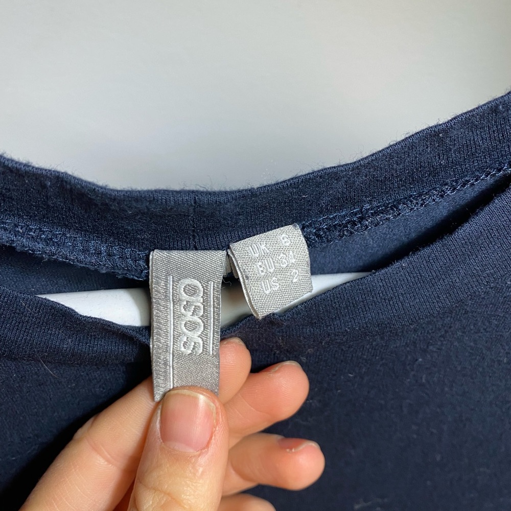 ASOS t-shirt dress navy